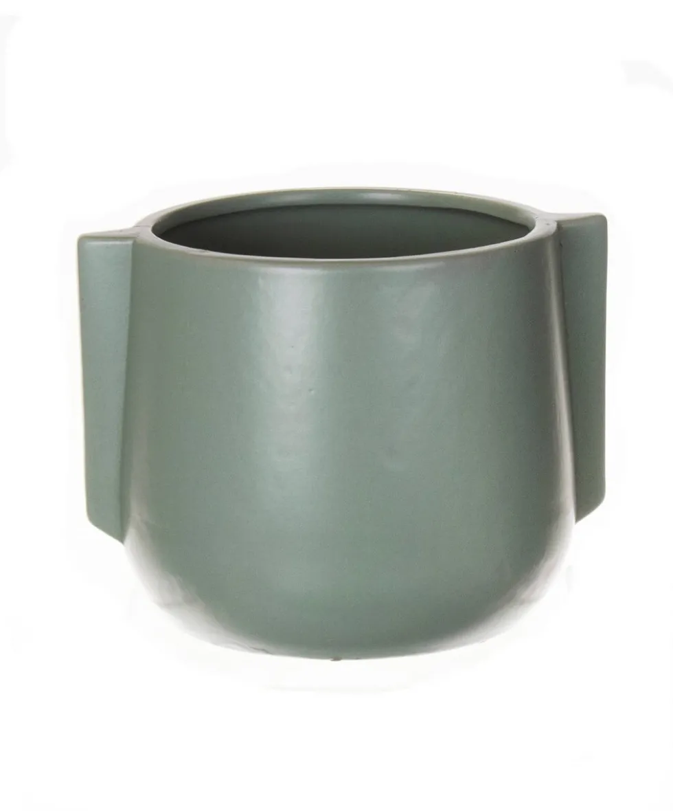 Bloempot Modern groen D 10,5 H 9 cm