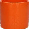 Bloempot Napoli oranje D 14 H 12,5 cm