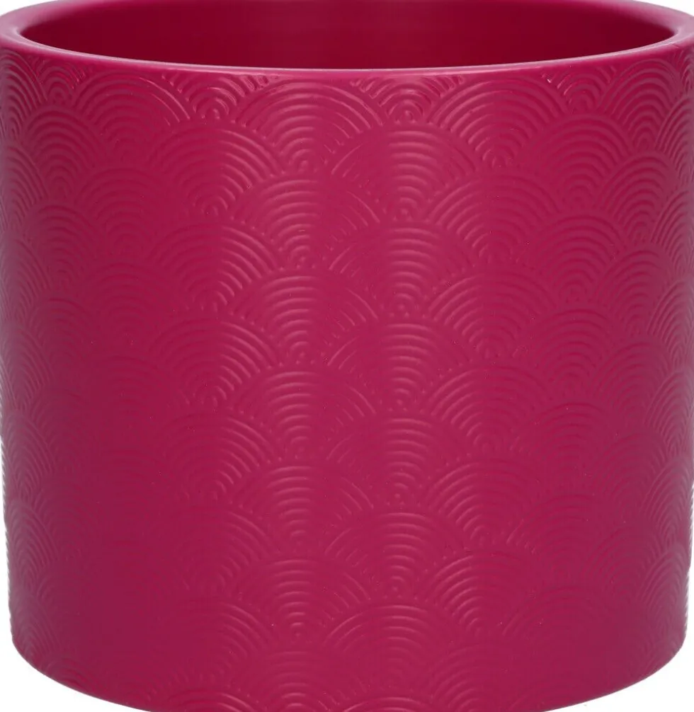 Bloempot Napoli paars D 14 H 12,5 cm