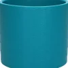 Bloempot Napoli turquoise D 14 H 12,5 cm