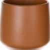 Bloempot Puglia bruin D 14,5 H 13,5 cm