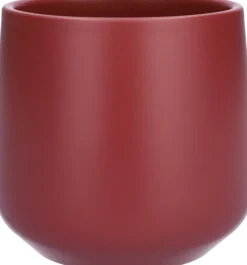 Bloempot Puglia rood D 14,5 H 13,5 cm