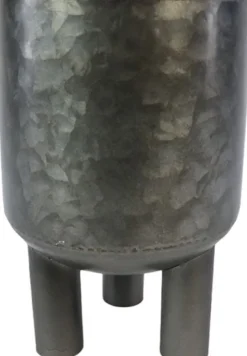 Bloempot zilver D 18 H 26 cm