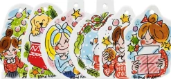 Blond Amsterdam kersthanger set Christmas 6-delig