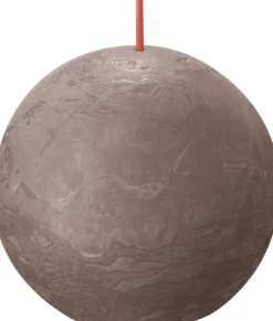 Bolsius bolkaars Rustiek Shine taupe 25 uur D 7,6 H 7,1 cm