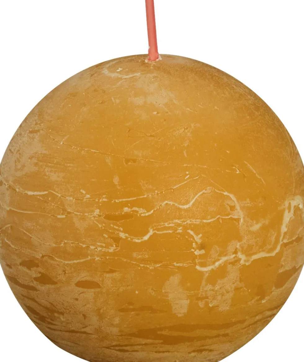 Bolsius bolkaars Rustiek Shine geel 25 uur D 7,6 H 7,1 cm