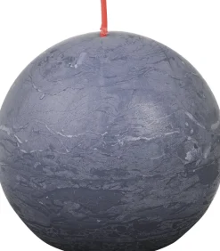 Bolsius bolkaars Rustiek Shine blauw 25 uur D 7,6 H 7,1 cm