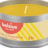 Bolsius citronella kaars in blik D 8,7 x H 4,9 cm