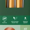 Bolsius dinerkaars Essentials goud 7 uur D 2,4 H 24,5 cm 4 stuks