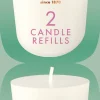 Bolsius geurkaars CleanLight navulling Gardenia & Fig wit 24 uur D 5,5 H 11,6 cm 2 stuks