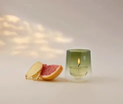 Bolsius geurkaars CleanLight Grape & Ginger wit 24 uur D 5 H 6 cm