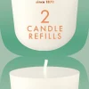 Bolsius geurkaars CleanLight navulling Bergamot & Neroli wit 24 uur D 5,5 H 11,6 cm 2 stuks