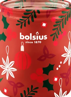 Bolsius geurkaars True Glow Merry Moments wit 23 uur D 8,2 H 6,8 cm