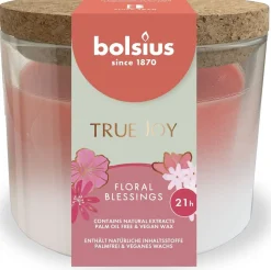 Bolsius geurkaars True Joy Floral Blessings roze 21 uur D 8,3 H 7,6 cm