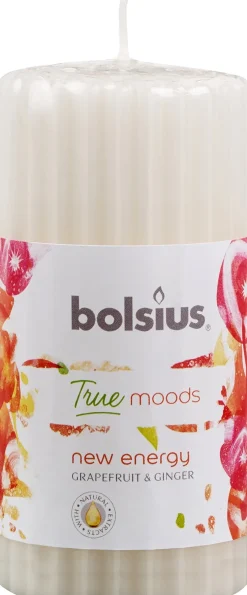 Bolsius geurkaars True Moods New Energy wit 33 uur D 5,8 H 12 cm