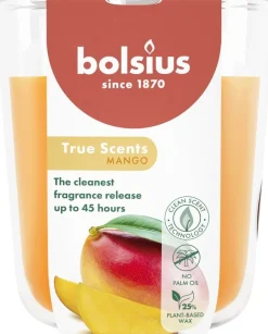 Bolsius geurkaars True Scents Mango oranje 45 uur D 8,4 H 5,2 cm