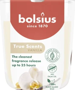 Bolsius geurkaars True Scents Vanille crème 25 uur D 7,3 H 8,1 cm