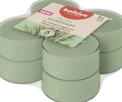 Bolsius geurkaars True Scents Rozemarijn groen 8 uur D 5,8 H 2,4 cm 8 stuks
