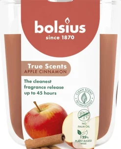 Bolsius geurkaars True Scents Apple Cinnamon bruin 45 uur D 8,4 H 5,2 cm