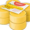 Bolsius geurkaars True Scents Mimosa geel 8 uur D 5,5 H 2,2 cm 8 stuks