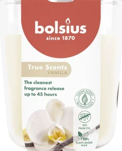 Bolsius geurkaars True Scents Vanille crème 45 uur D 8,4 H 5,2 cm
