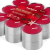 Bolsius geurtheelicht True Glow Merry Moment rood 18 stuks D 4 H 1,5 cm