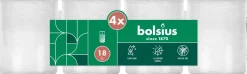 Bolsius herdenkingslicht nr 40 wit 18 uur D 6,5 H 20,7 cm 4 stuks