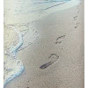 Bolsius herdenkingslicht Strand goud / wit / beige 70 uur D 6,7 H 17,3 cm