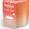 Bolsius kaars in glas Summer Nights terracotta / beige 30 uur D 9 H 8 cm