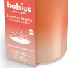 Bolsius kaars in glas Summer Nights terracotta / beige 40 uur D 10 H 10 cm