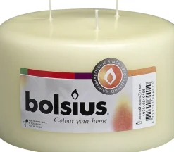 Bolsius stompkaars crème D 15 H 10 cm
