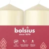 Bolsius stompkaars crème 7 uur D 4 H 6 cm 4 stuks