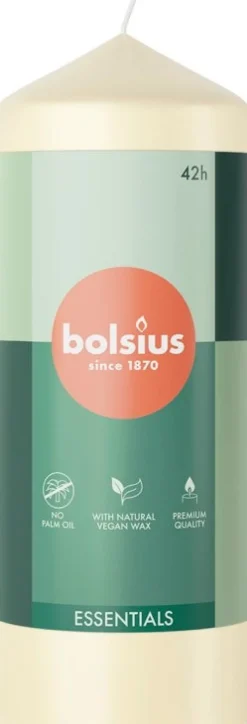 Bolsius stompkaars Essentials crème 42 uur D 5,8 H 15 cm