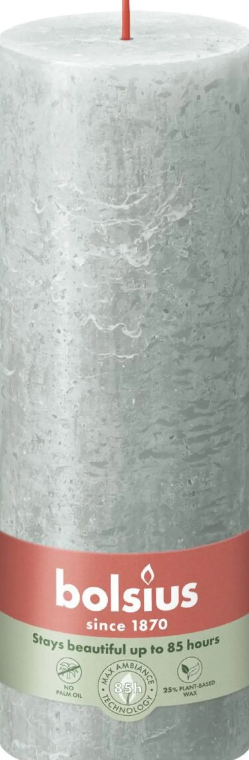 Bolsius stompkaars Rustiek Shine groen 85 uur D 6,8 H 19 cm