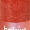 Bolsius stompkaars Rustiek Shine oranje 30 uur D 5 H 10 cm