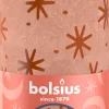 Bolsius stompkaars Rustiek silhouette roze 60 uur D 6,8 H 13 cm