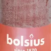 Bolsius stompkaars Rustiek Shine bruin 30 uur D 5 H 10 cm