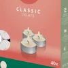 Bolsius waxinelicht Classic wit 6 uur D 4 H 2 cm 40 stuks