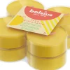 Bolsius waxinelichten citronella geel 8 uur D 6 H 2,2 cm 8 stuks