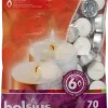 Bolsius Waxinelichten wit 6 uur 70 stuks