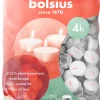 Bolsius waxinelicht wit 4 uur D 4 H 2 cm 75 stuks