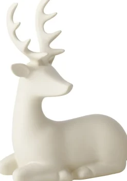 Boltze kerstfiguur Hario rendier beige 19,5 x 9,5 x 24 cm