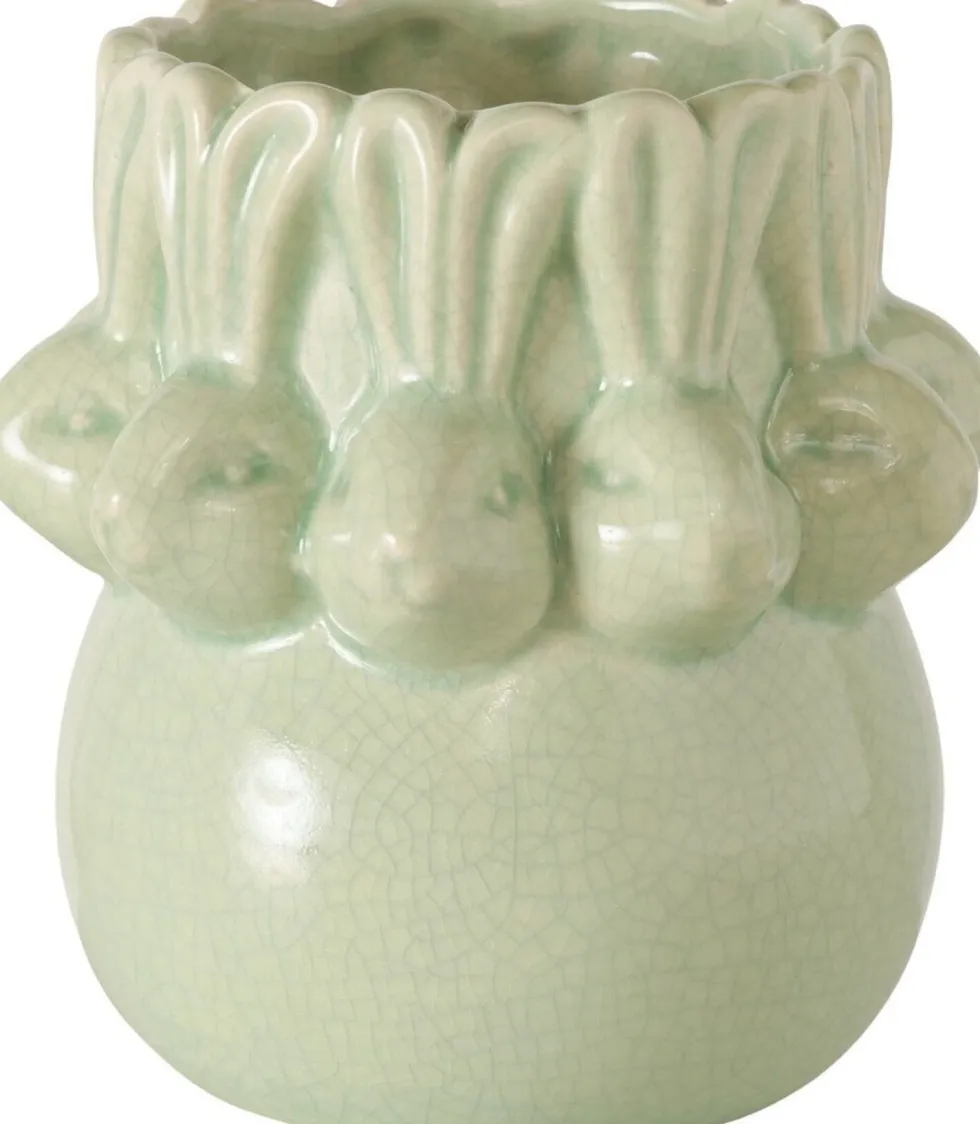 Boltze vaas Erny groen D 12 H 11,5 cm