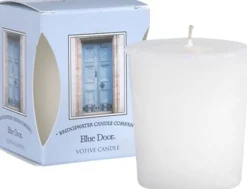 Bridgewater geurkaars Blue Door wit 15 uur D 6 H 5 cm