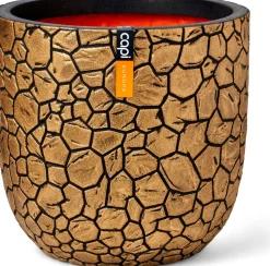 Capi Europe bloempot Clay goud / zwart D 43 H 41 cm