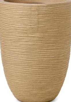 Capi Europe bloempot Elegant laag Rib beige D 46 H 58 cm