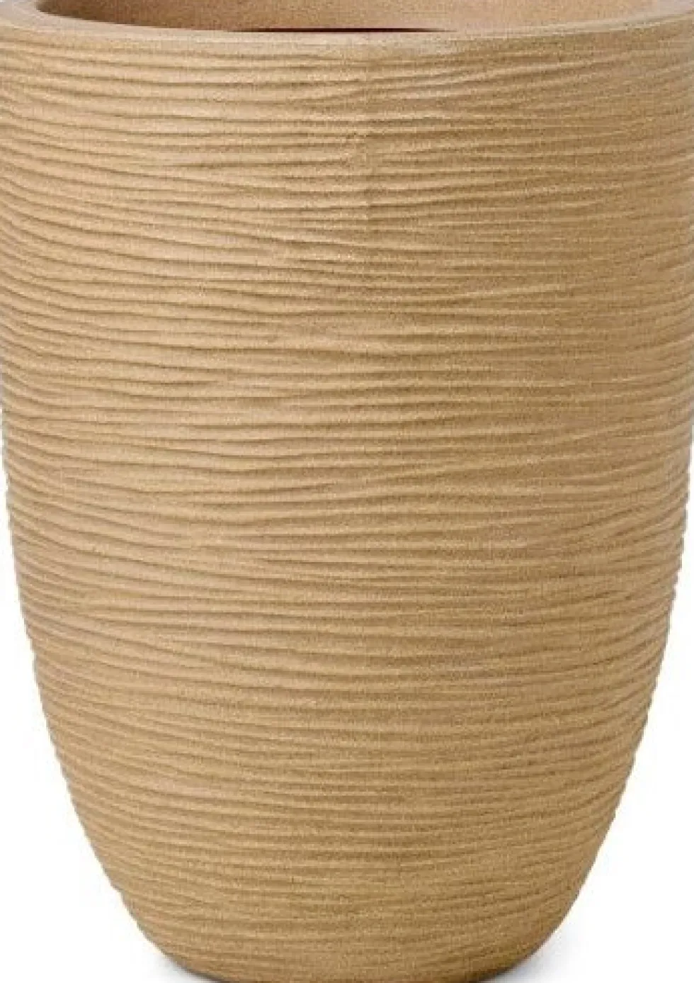 Capi Europe bloempot Elegant laag Rib beige D 46 H 58 cm