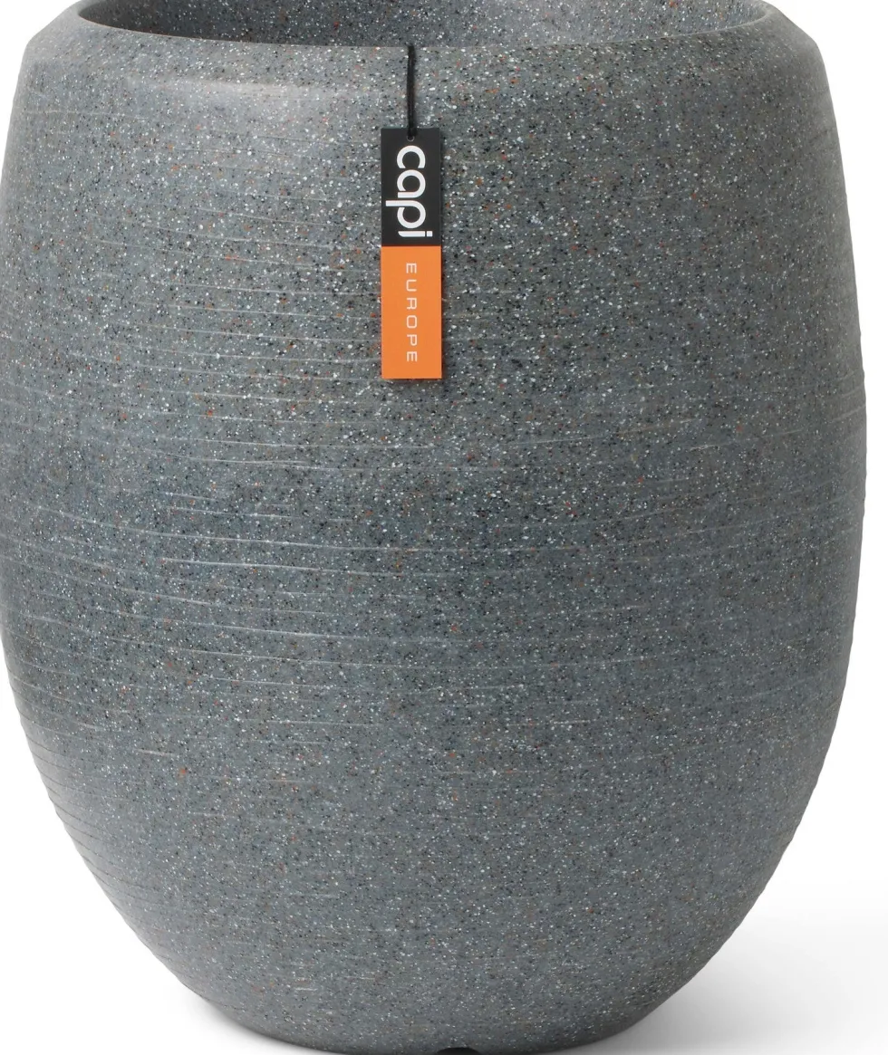 Capi Europe bloempot elegant Granite antraciet D 43 H 50 cm