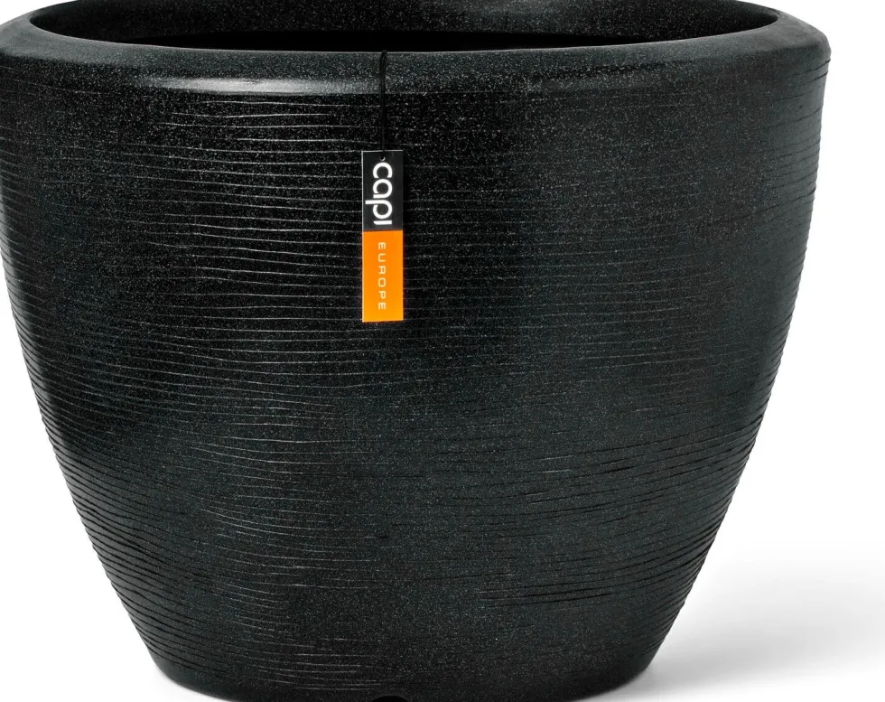 Capi Europe bloempot Granite zwart D 75 H 60 cm
