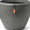 Capi Europe bloempot Granite antraciet D 34 H 25 cm